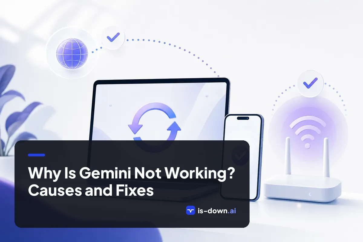 Illustration for the guide on Why Is Gemini Not Working? Causes and Fixes