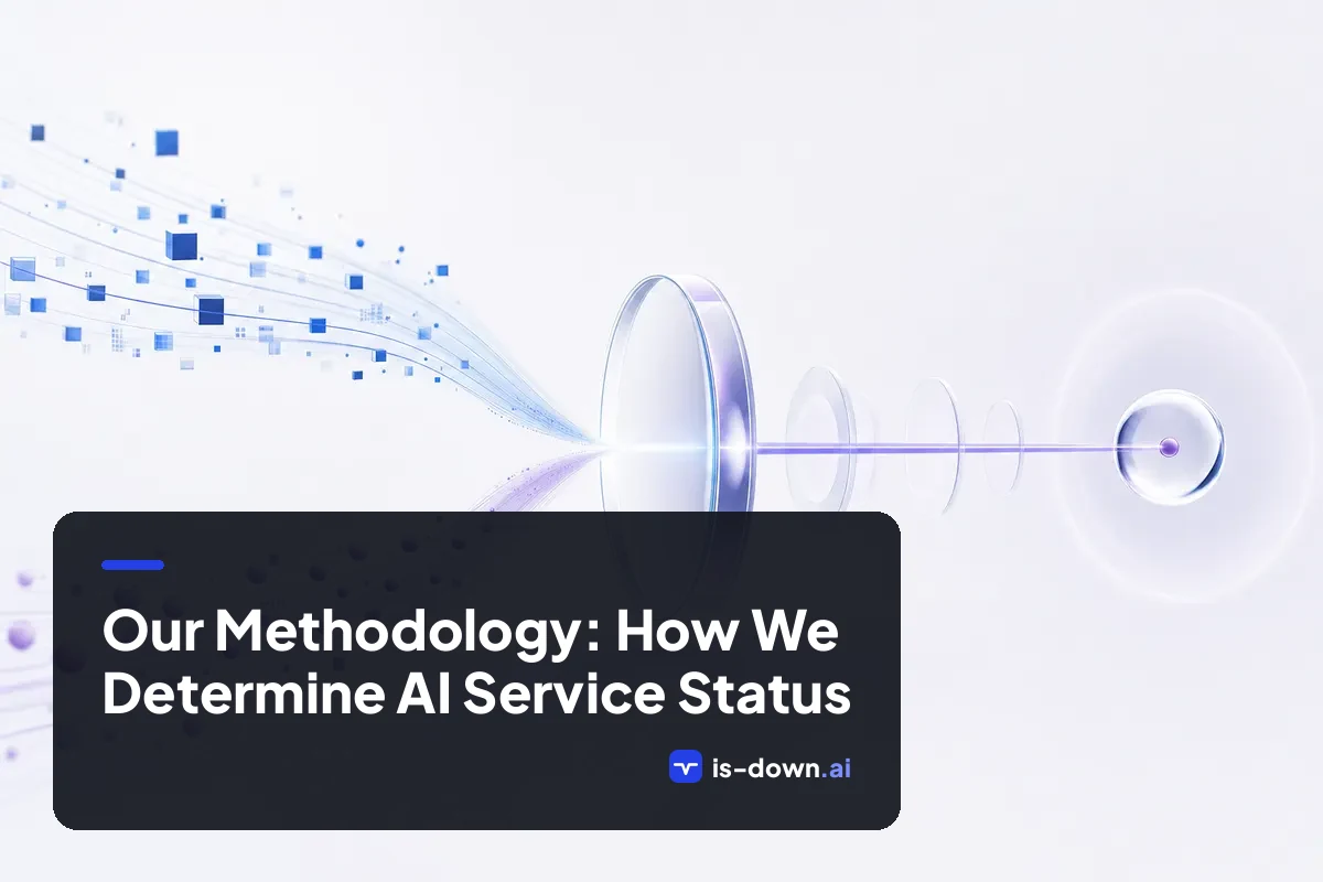 Illustration for the Our Methodology: How We Determine AI Service Status page