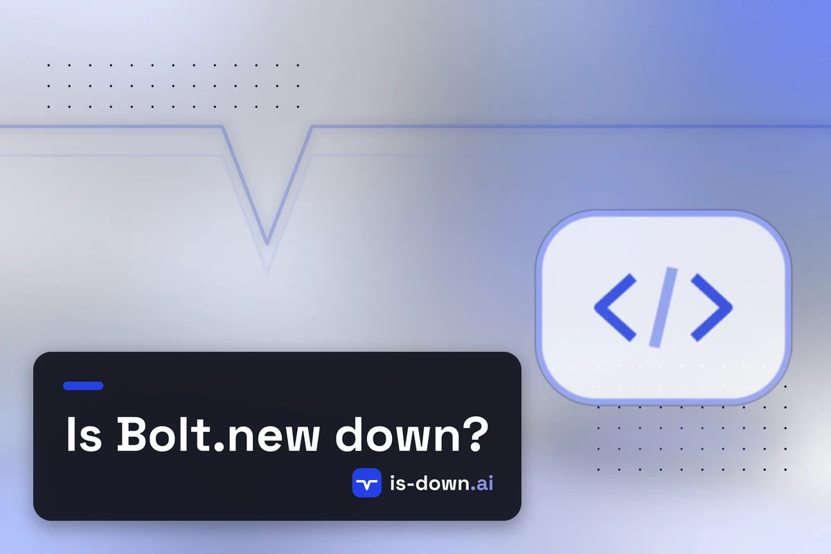 Illustration representing Bolt.new status