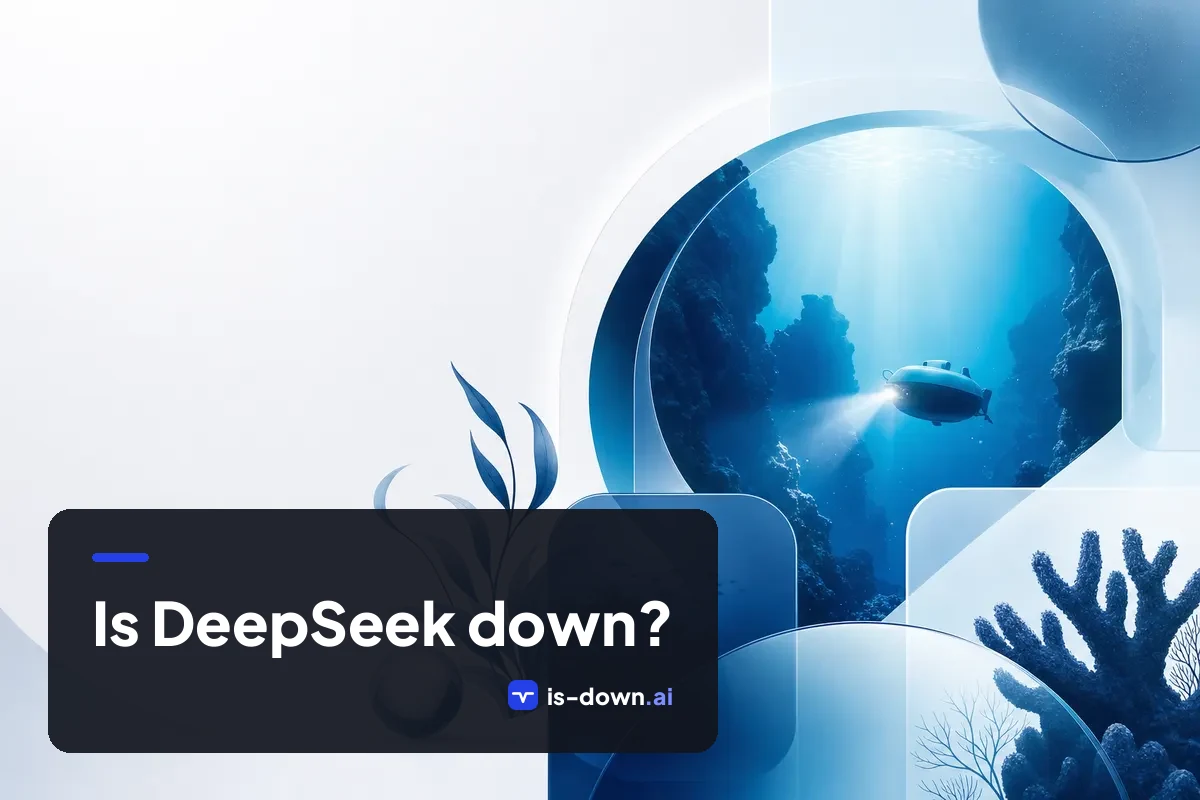 Illustration representing DeepSeek status