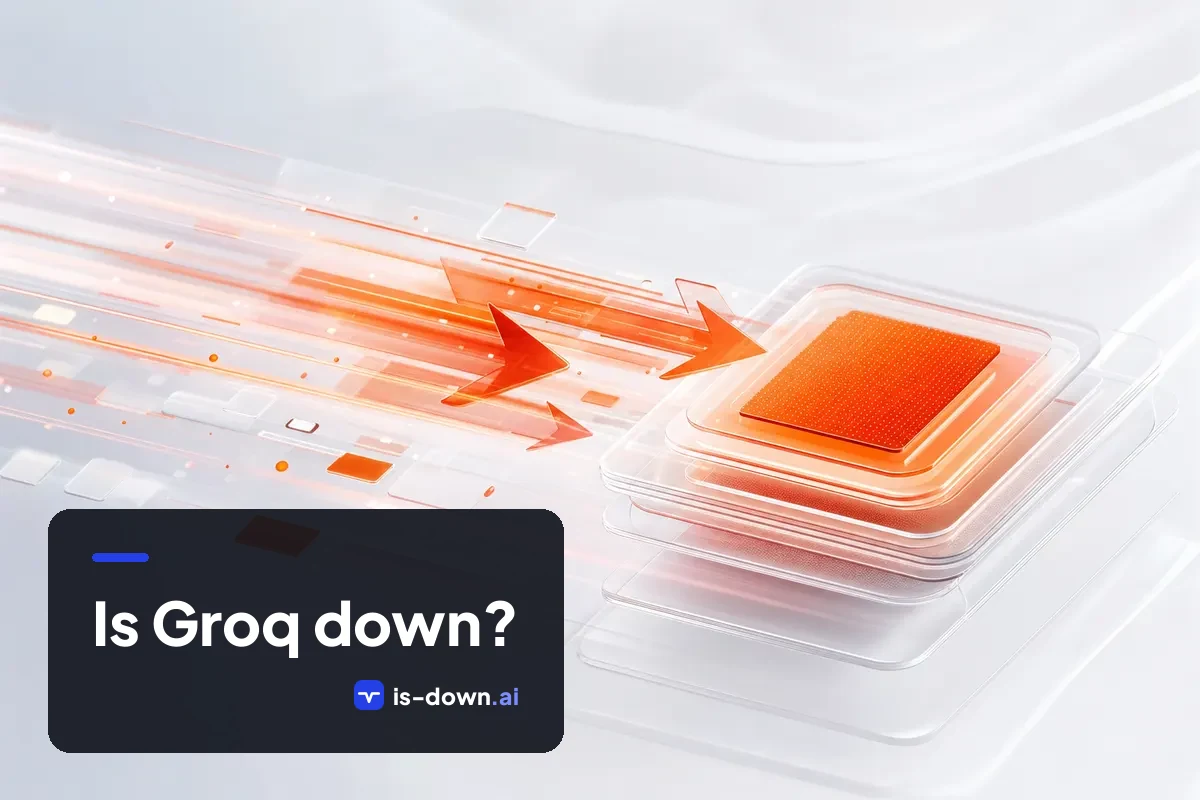 Illustration representing Groq status