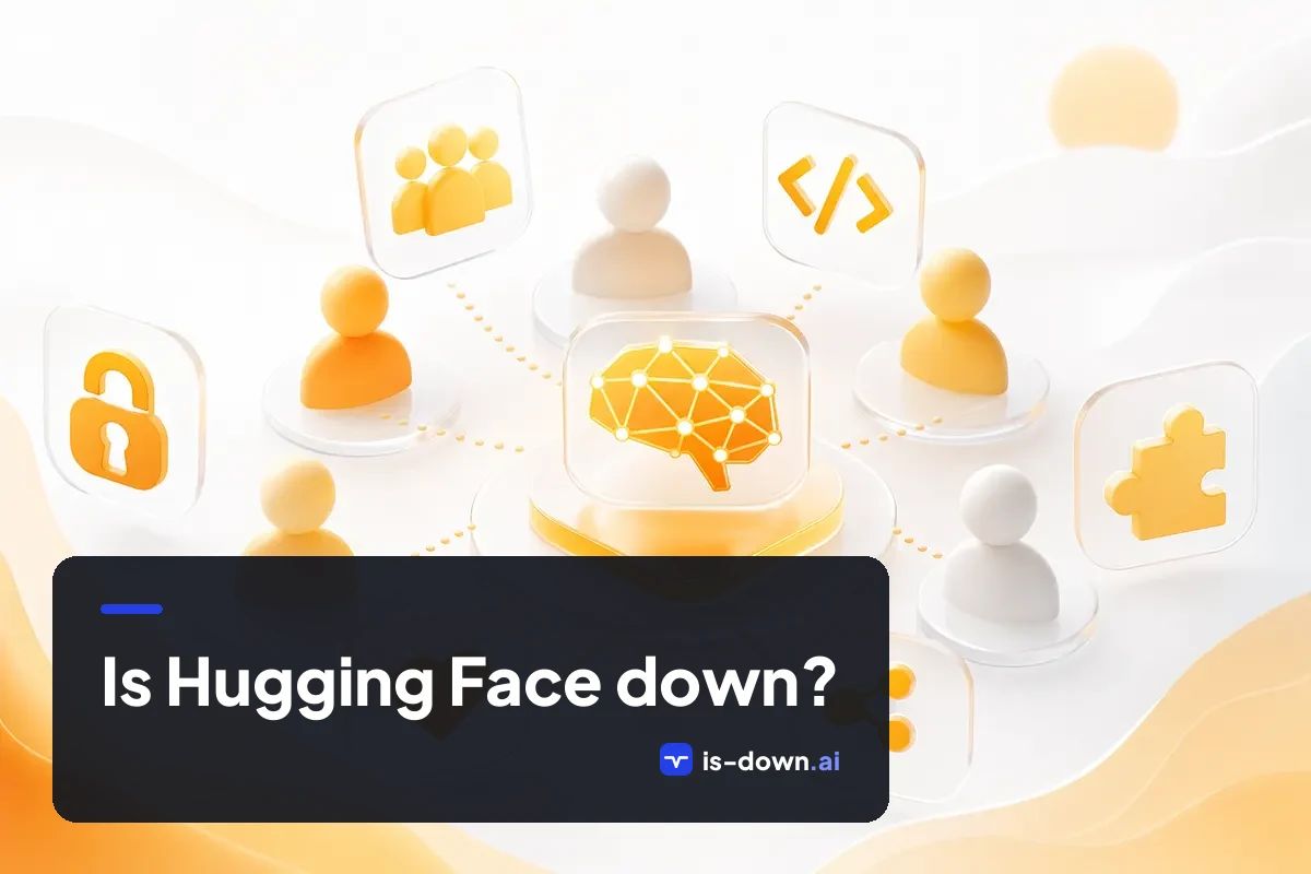 Illustration representing Hugging Face status