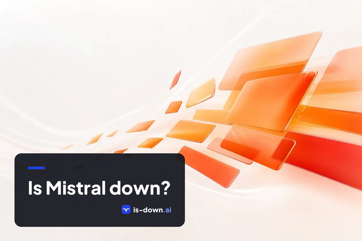 Illustration representing Mistral status